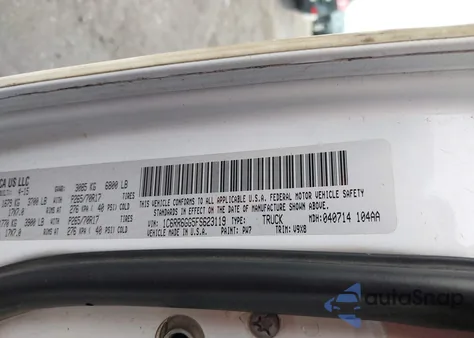 2015 Ram 1500 Slt from USA, damaged, VIN 1C6RR6GG5FS623119